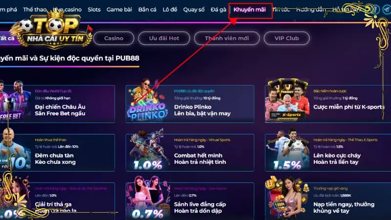 pub88 khuyến mãi